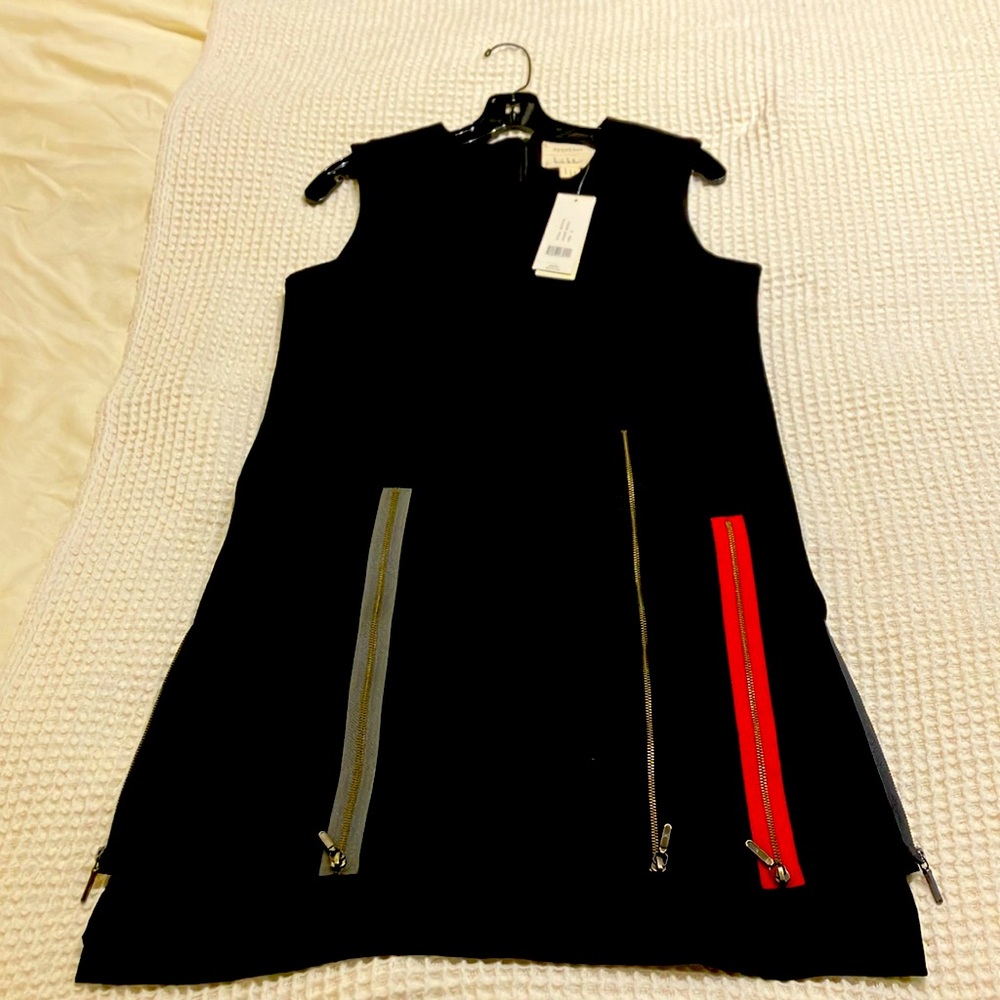 Nicole Miller black sleeveless dress